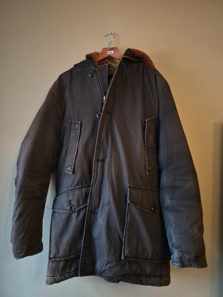 Woolrich | Lange mouwen | Jas |  Zwart > bruin | M | Vintage, Maat 48/50 (M), Zwart, Ophalen of Verzenden, Zo goed als nieuw
