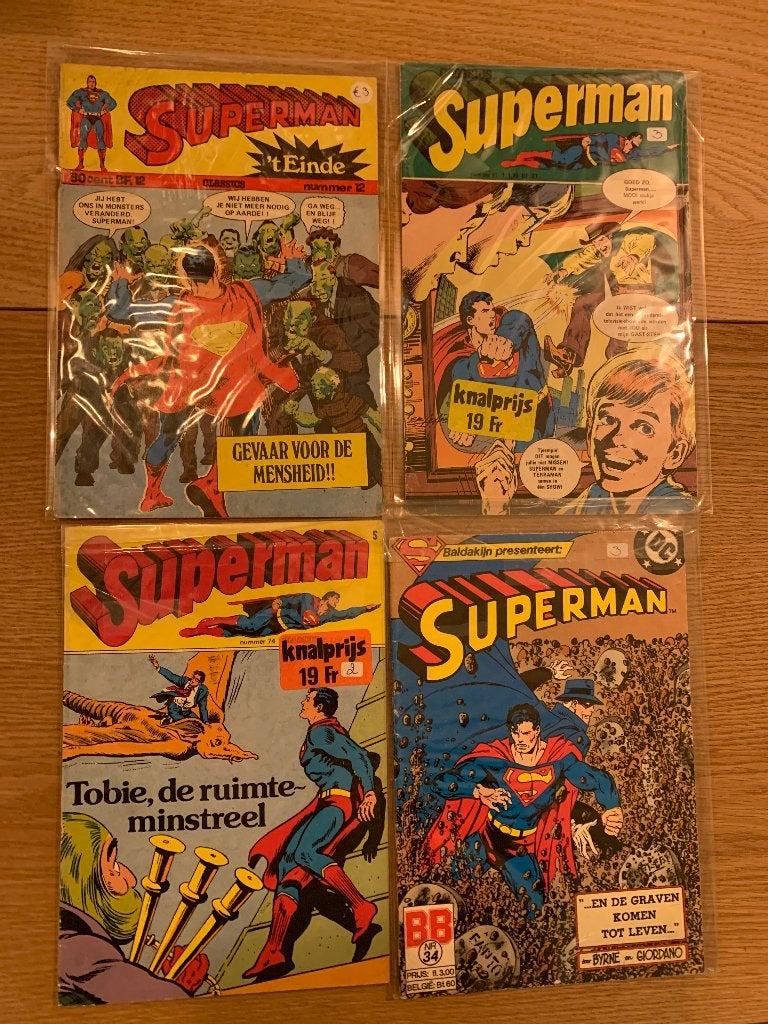 SUPERLOT 12 SUPERMAN COMICSTRIPS, Boeken, Meerdere comics, Ophalen of Verzenden, Zo goed als nieuw, Europa