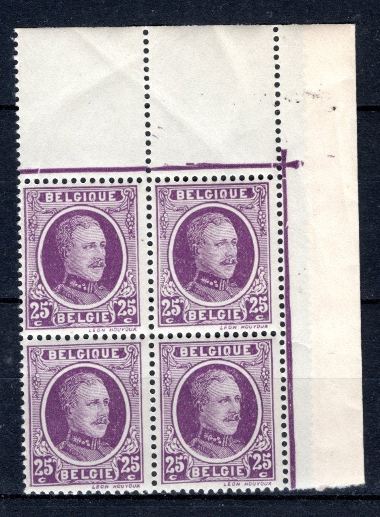 198 MNH 1922 - Z.M. Koning Albert 1 (4 stuks) -1, Verzenden, Postfris, Postfris
