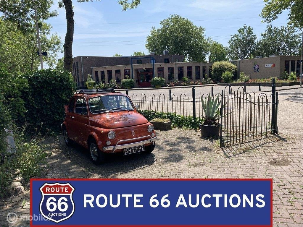 Fiat 500 L | 1971 | Route 66 Auctions, Auto's, Zwart, Bedrijf, Handgeschakeld, Overige carrosserie