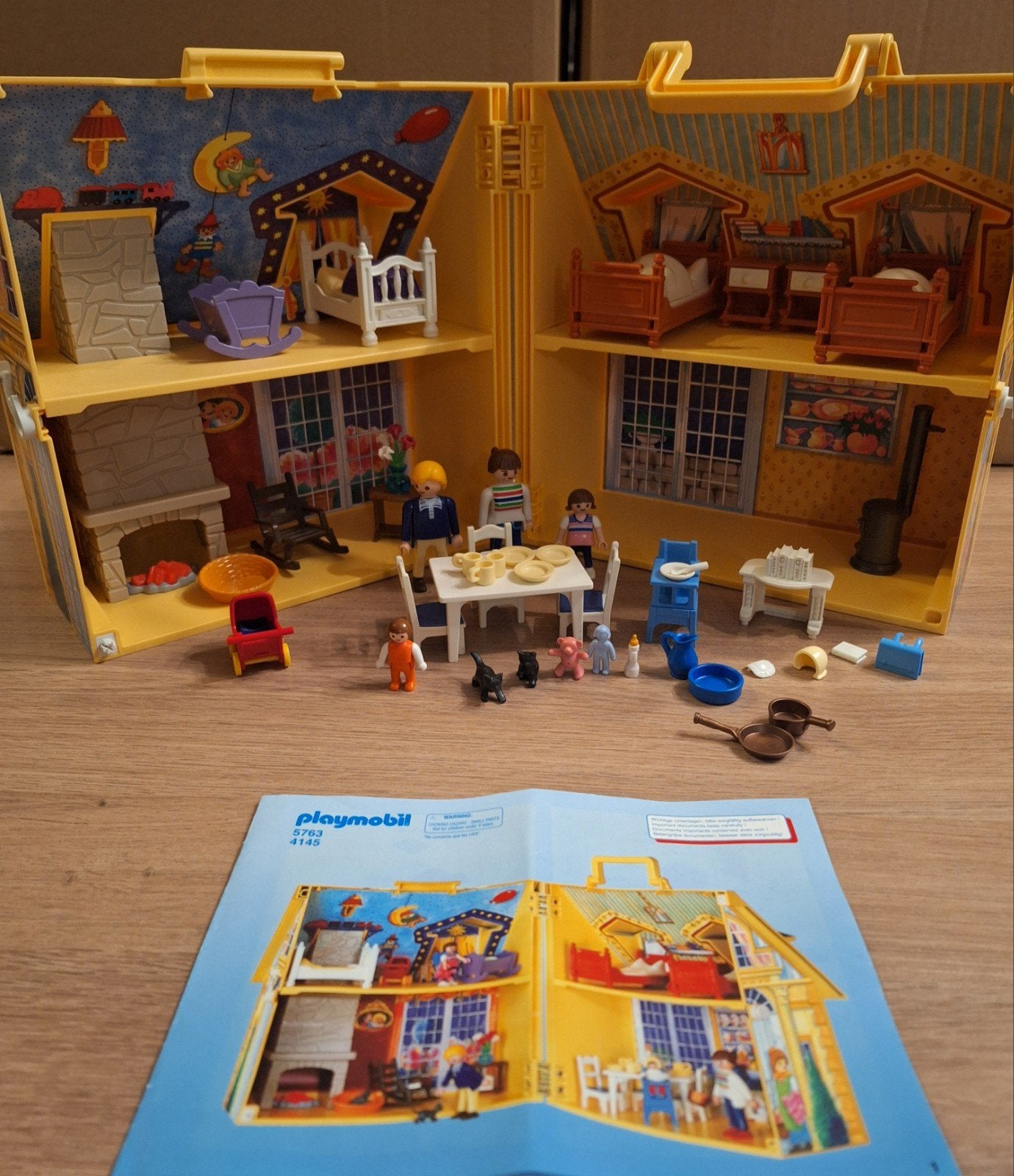 playmobil meeneem huisje, Ophalen