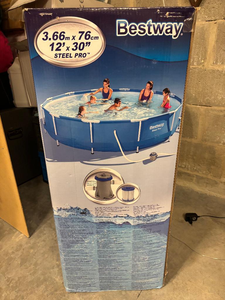 zwembad, Ophalen, Minder dan 80 cm, Rond, 300 cm of meer