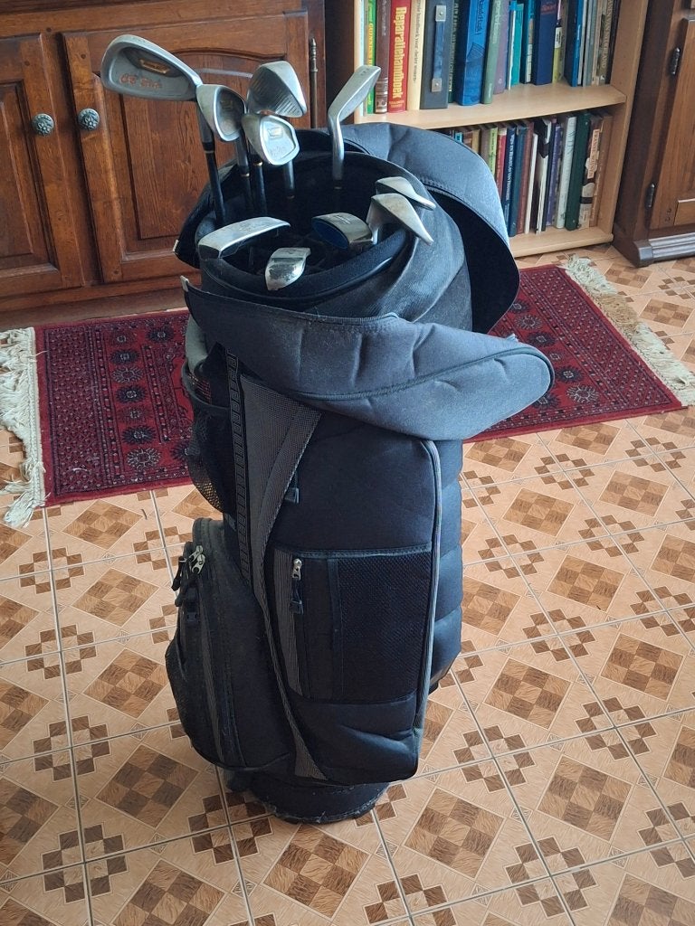 Golftas met clubs, Sport en Fitness, Ophalen, Gebruikt, Set, Overige merken