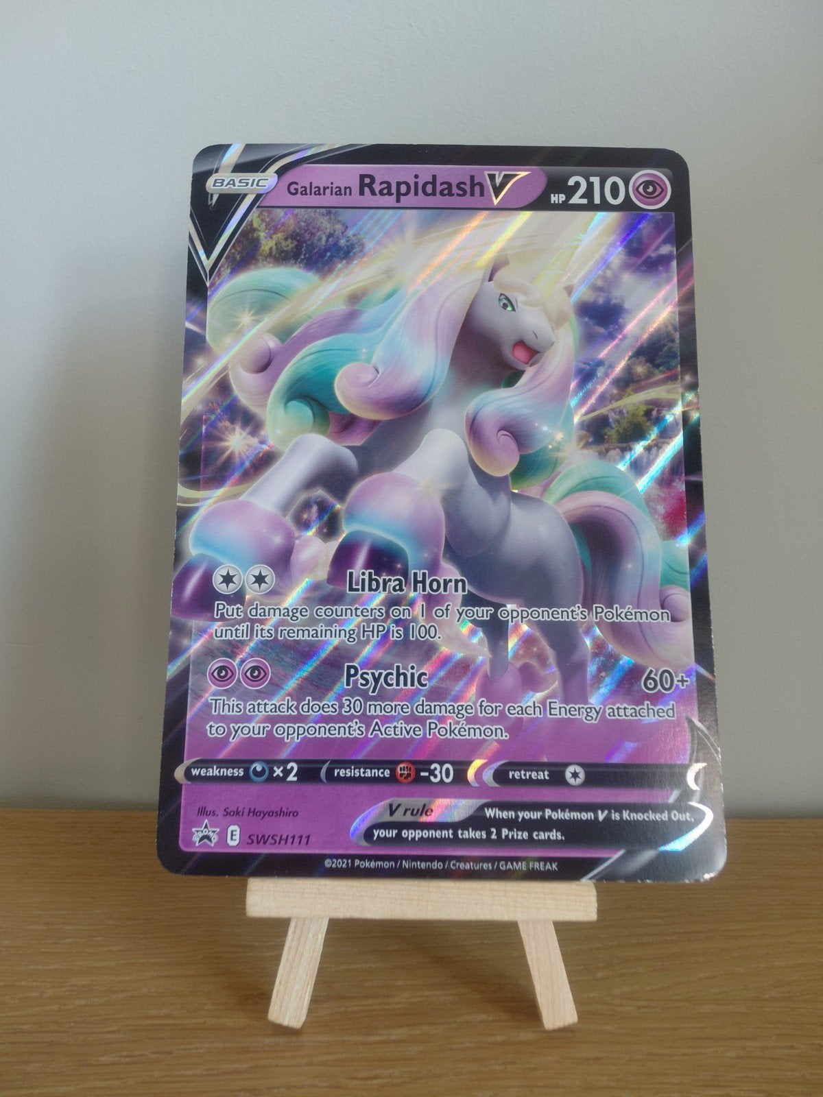 pokémon kaart: jumbo rapidash, Ophalen of Verzenden, Gebruikt, Losse kaart