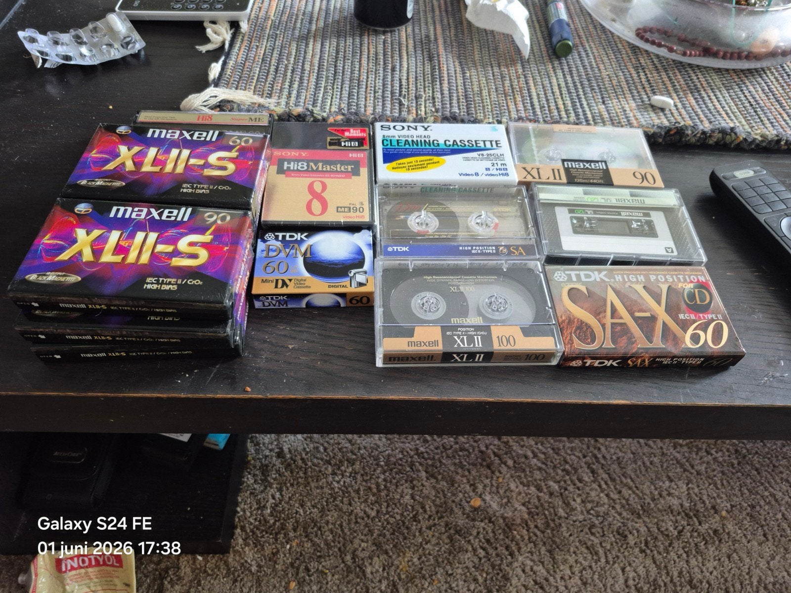 Casettes vides, Enlèvement ou Envoi