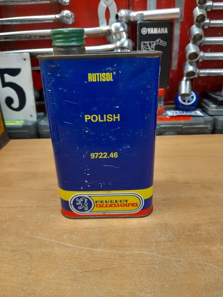 ancien bidon huile vide peugeot polish accéssoires, Envoi