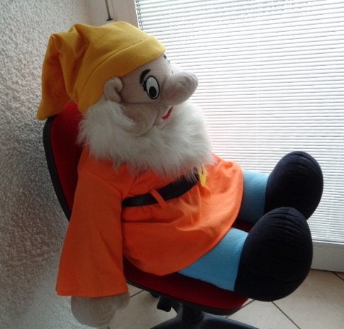 Grand Doudou. Nain Joyeux. "Vintage"., Enlèvement, Comme neuf