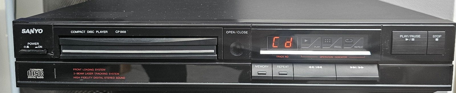 Cd speler Sanyo als nieuw, bijna nooit gebruikt., Ophalen, Zo goed als nieuw