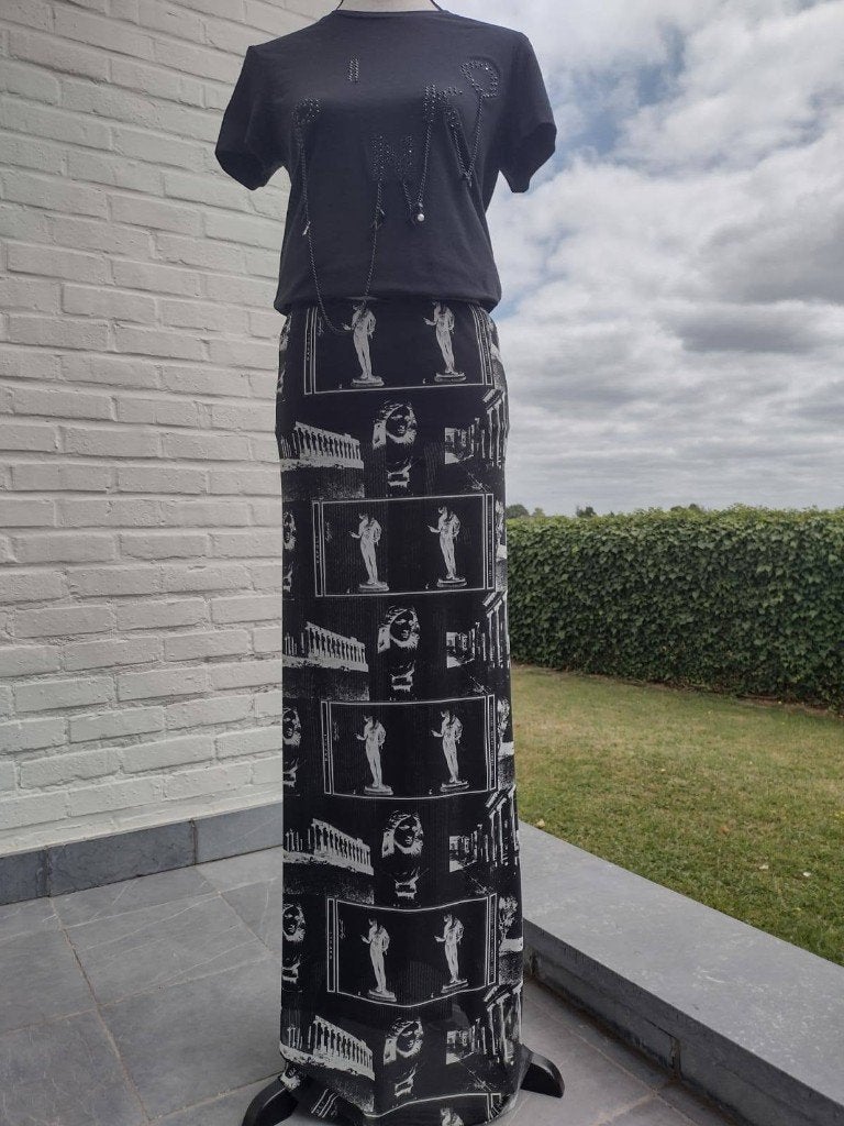 Trussardi "NUWEV" collectie - Maxi-rok, it46 - EU40, Kleding | Dames, Rokken, Nieuw, Onder de knie, Maat 38/40 (M), TRUSSARDI