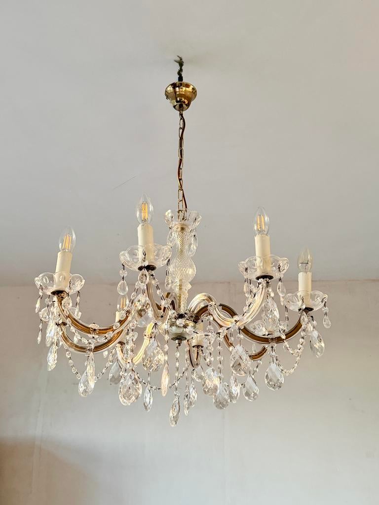 Lustre en cristal vintage, Enlèvement, Comme neuf