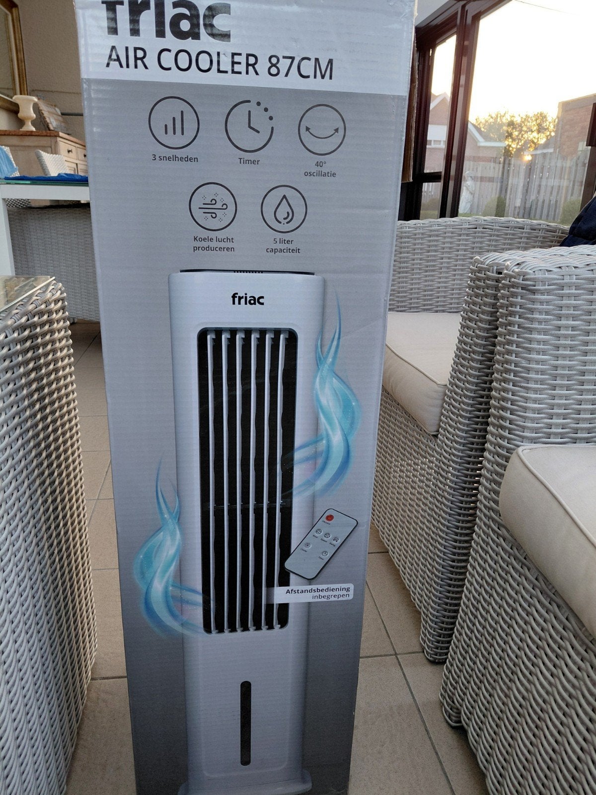 friac air cooler 87 cm, Elektronische apparatuur, Airco's, Ophalen, Nieuw, 3 snelheden of meer, Staande ventilator