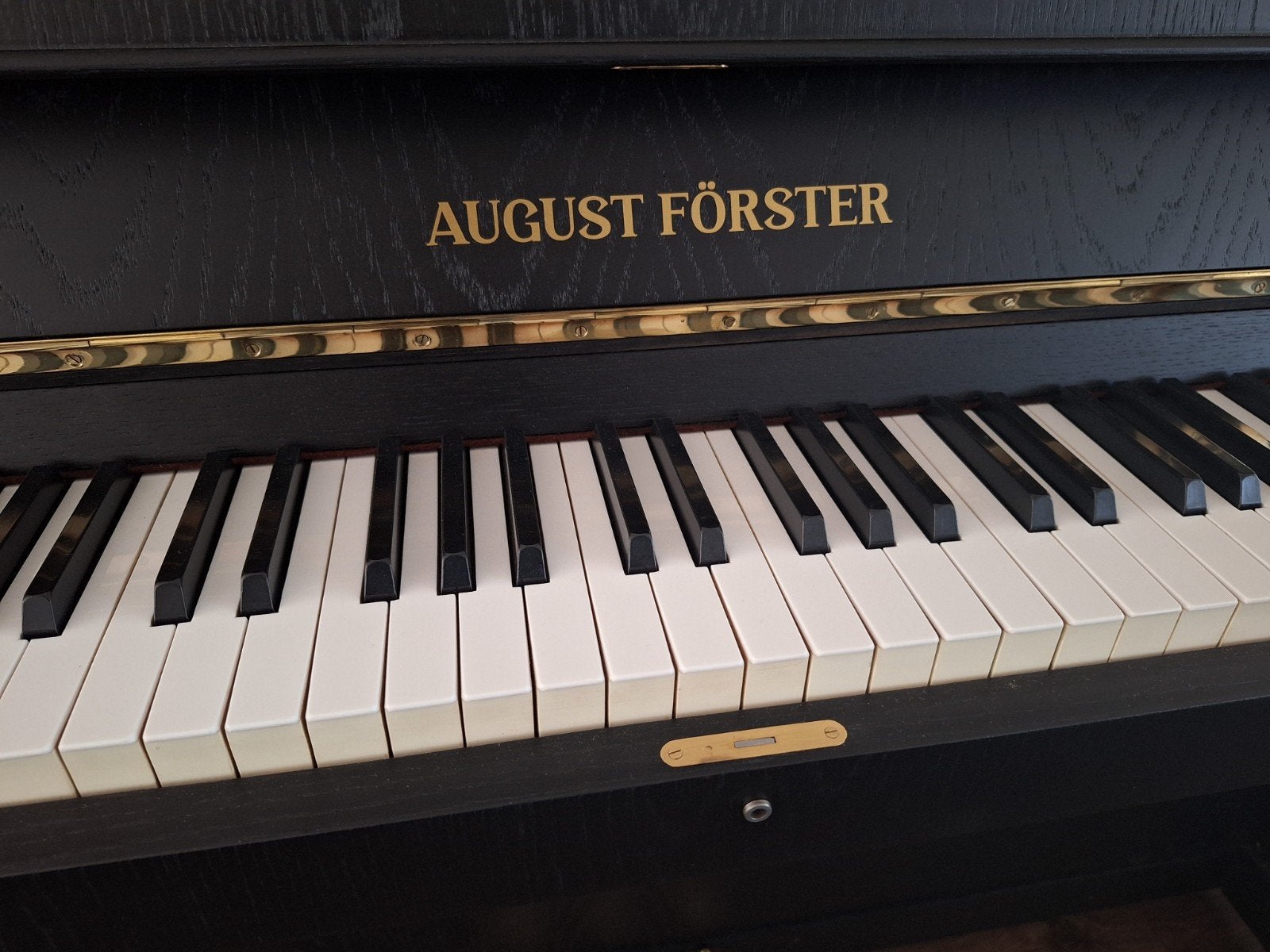 August Forster - piano noir, Musique & Instruments, Brillant, Comme neuf, Enlèvement, Piano