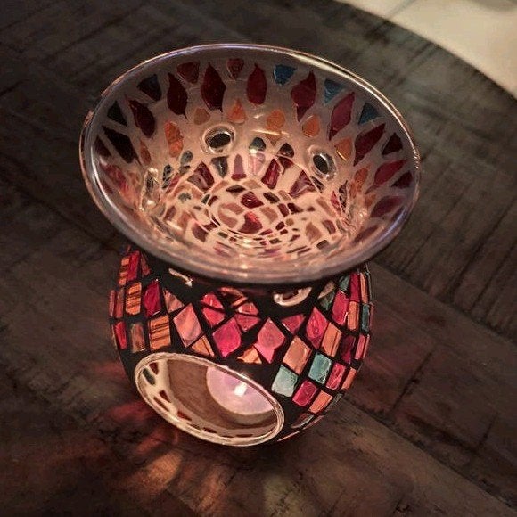 Brûle parfum en mosaïque, Ophalen