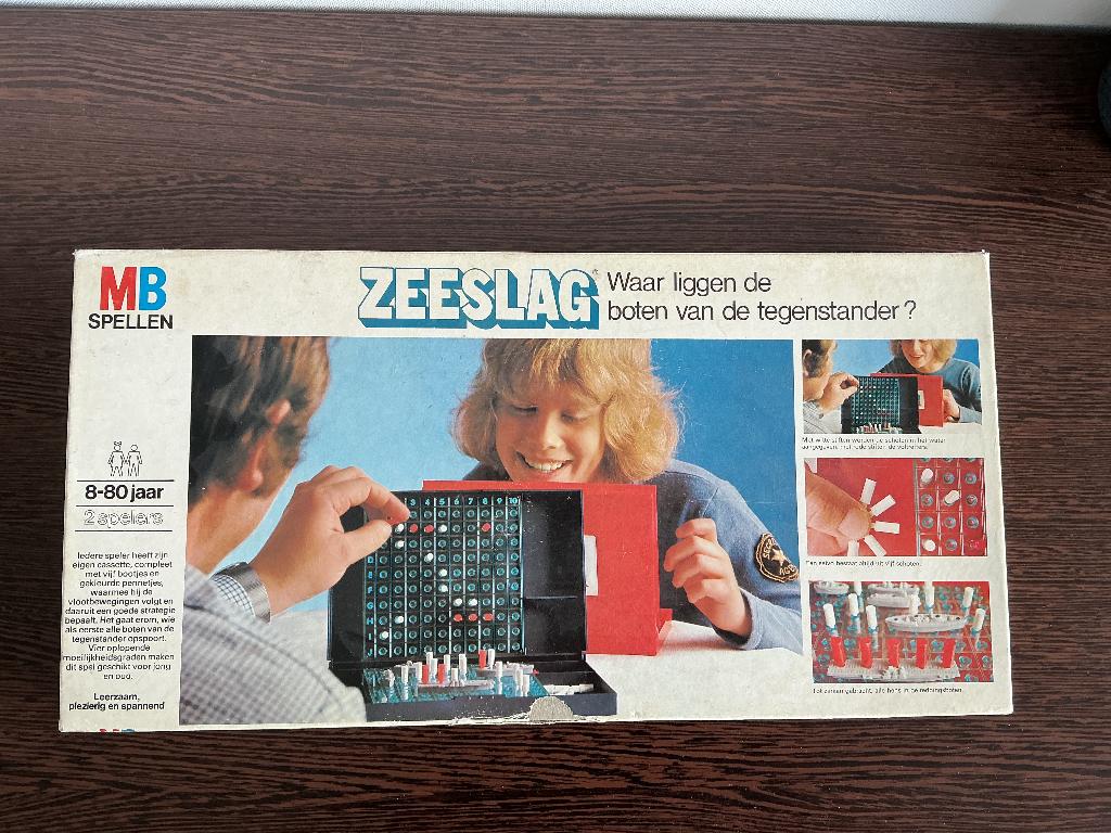 Zeeslag spel in originele doos, Een of twee spelers, Ophalen, Zo goed als nieuw, MB spelen