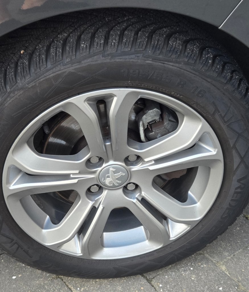 2 set’s Alu. Velgen 4x108 met winterbanden, Ophalen, 16 inch, Banden en Velgen, Winterbanden