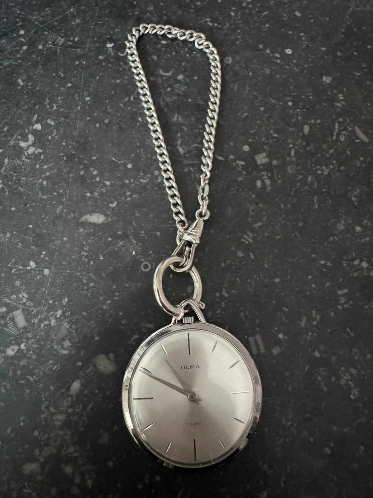 Olma Zwitsers zakhorloge, Bijoux, Sacs & Beauté, Montres | Hommes, Autres marques, Enlèvement ou Envoi, Utilisé, Autres matériaux