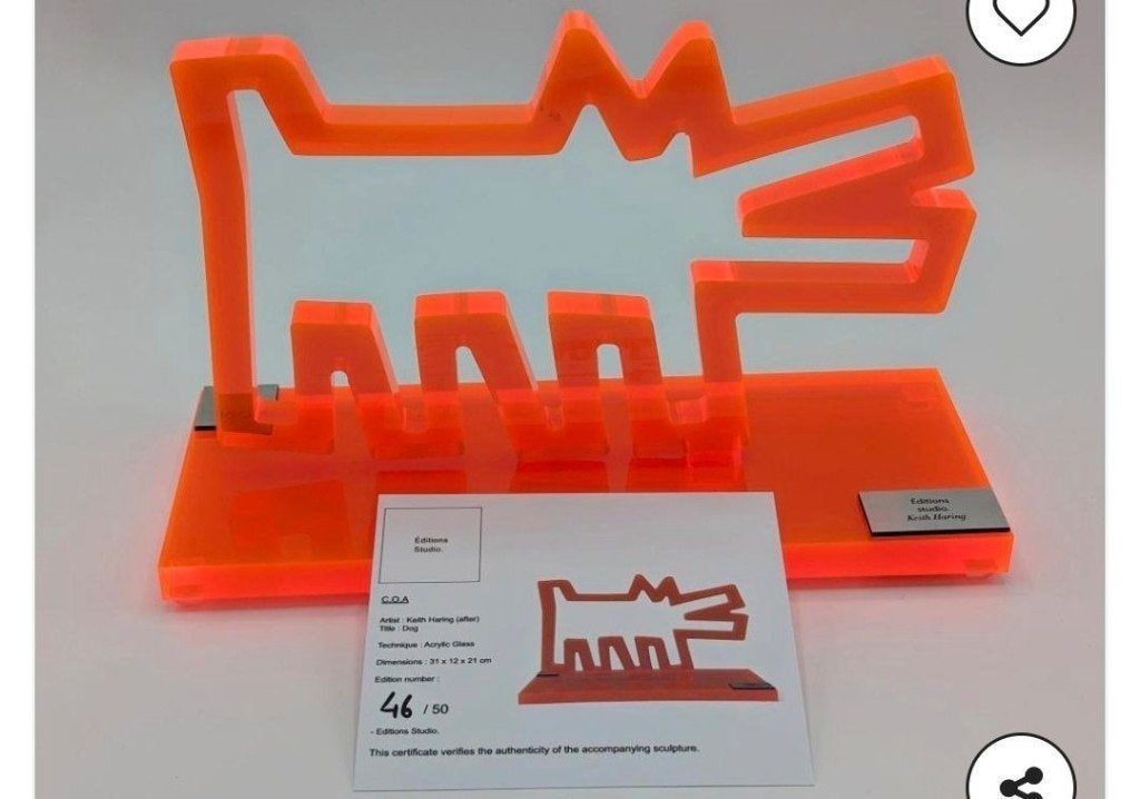 Keith Haring, Antiquités & Art, Avec certificat d'authenticité, Enlèvement ou Envoi, Autres sujets, Autre technique