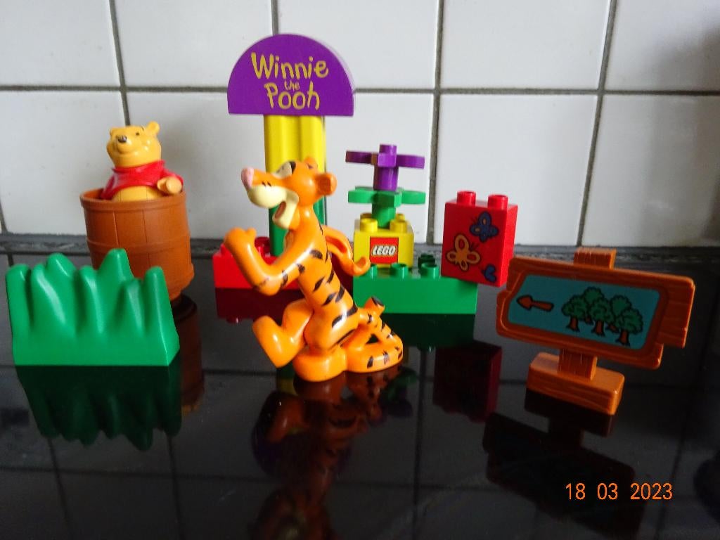 Duplo 2983 Winnie de poeh en teigetje spelen verstoppertje!!, Enlèvement ou Envoi, Ensemble complet, Duplo