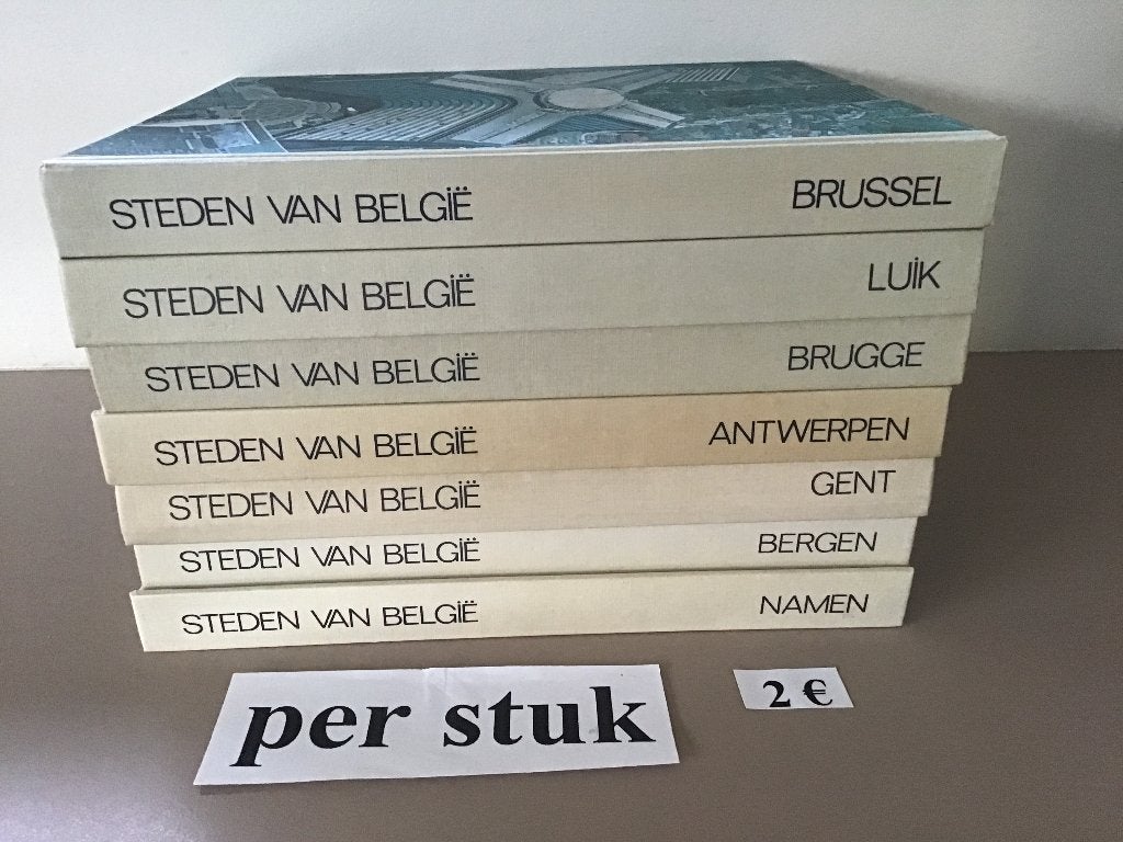 7 ARTIS boeken : "Steden van België" aan 2 euro per boek, Boeken, Ophalen of Verzenden, Zo goed als nieuw