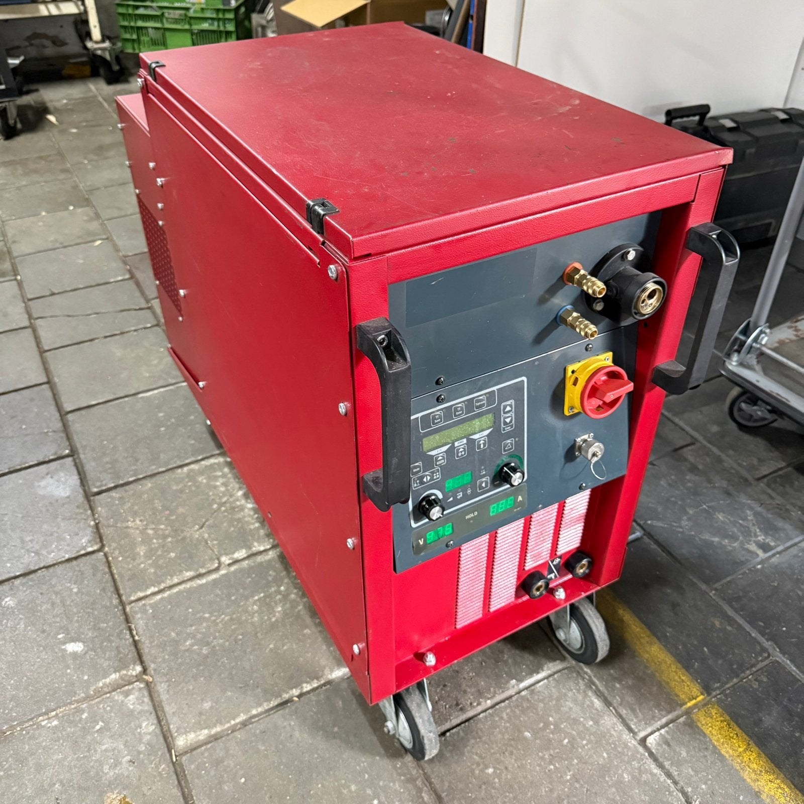 Rowac pu 450 pulse mig mag co2 wtgk laspost lasapparaat, Enlèvement, Utilisé, 250 ampères, CO2