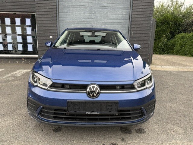 Volkswagen Polo 1.0 TSI DSG AdapCruise App Camera Trekhaak, Auto's, Volkswagen, Stof, Blauw, 127 g/km, 5 deurs
