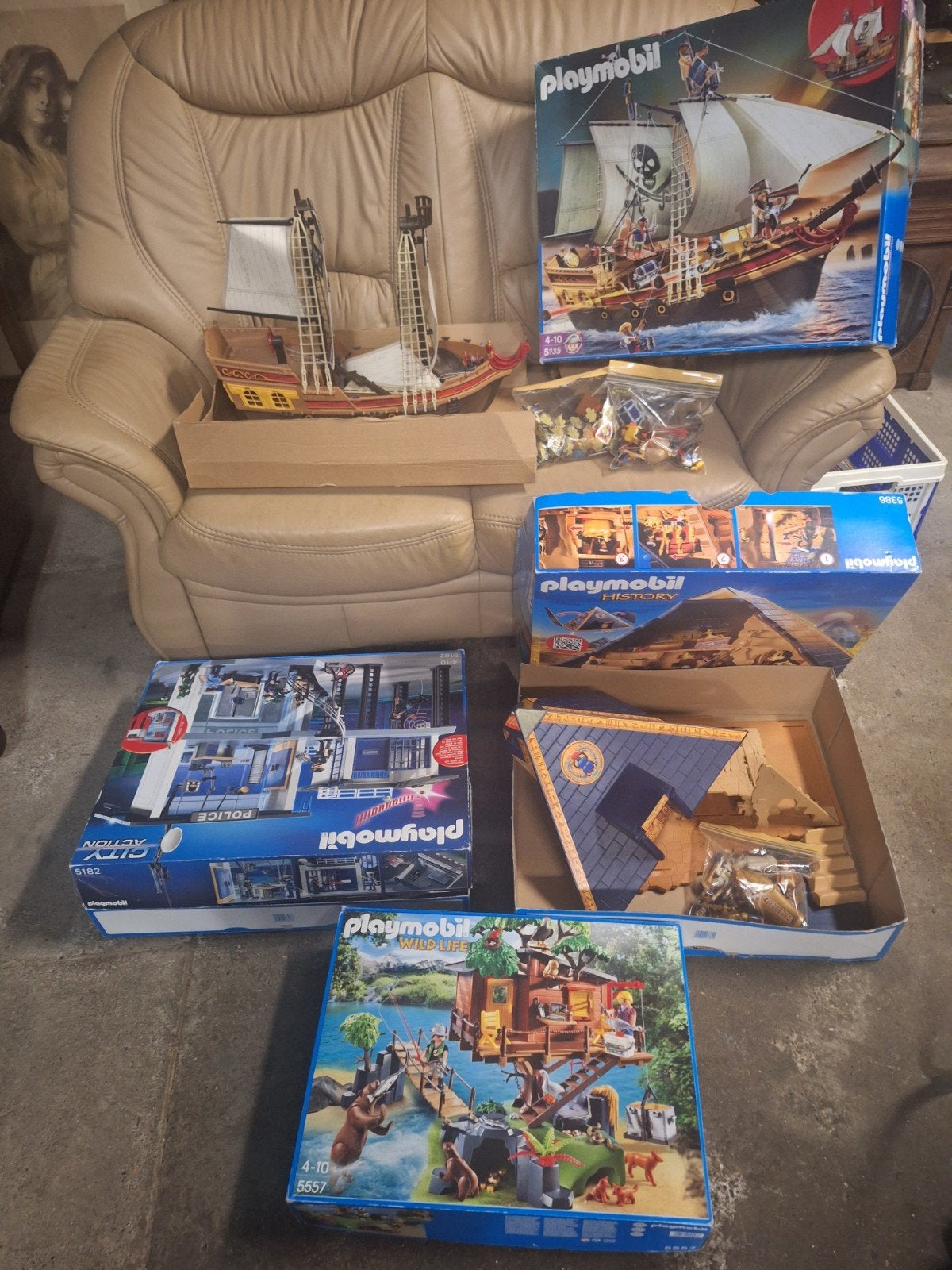 Grand Lot Playmobil avec Boîtes d'Origine – Thèmes Histoire,, Enlèvement ou Envoi