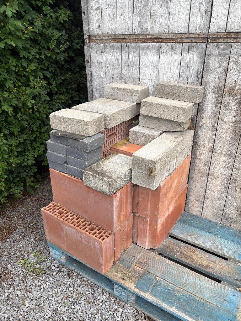 Beton en snelbouwblokken, Doe-het-zelf en Bouw, Metselstenen, Ophalen, Gebruikt, Beton
