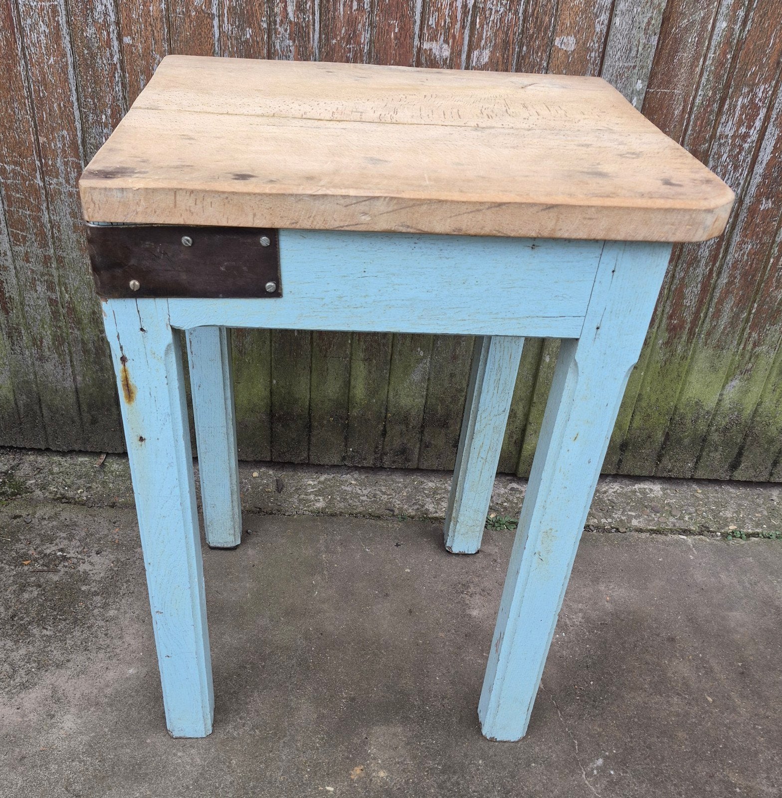 hakblok oude keukek hakblok decoratie, Antiek en Kunst, Ophalen