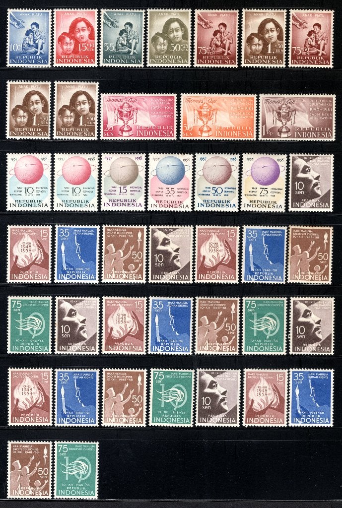 INDONESIE Année 1958 MH, Envoi, Non oblitéré, Asie du Sud