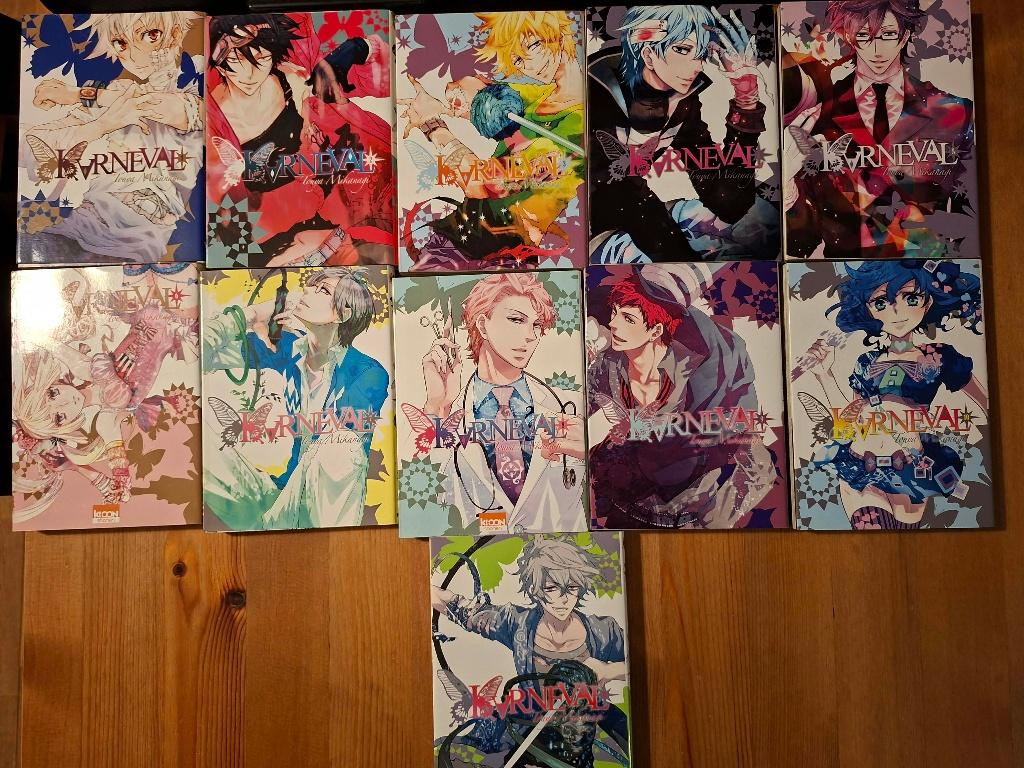 Karneval – Tomes 1 à 11 – Manga FR, Livres, Plusieurs BD, Enlèvement, Tōya Mikanagi, Comme neuf