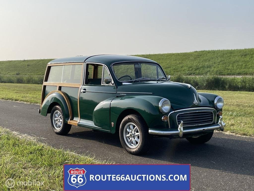 Morris Minor 1000 Traveller | 1969 | Route 66 Auctions, Overige merken, Zwart, Bedrijf, Handgeschakeld