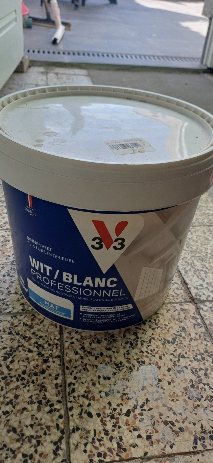 peinture blanche de qualité pour mur et plafond, Bricolage & Construction, Enlèvement, Peinture