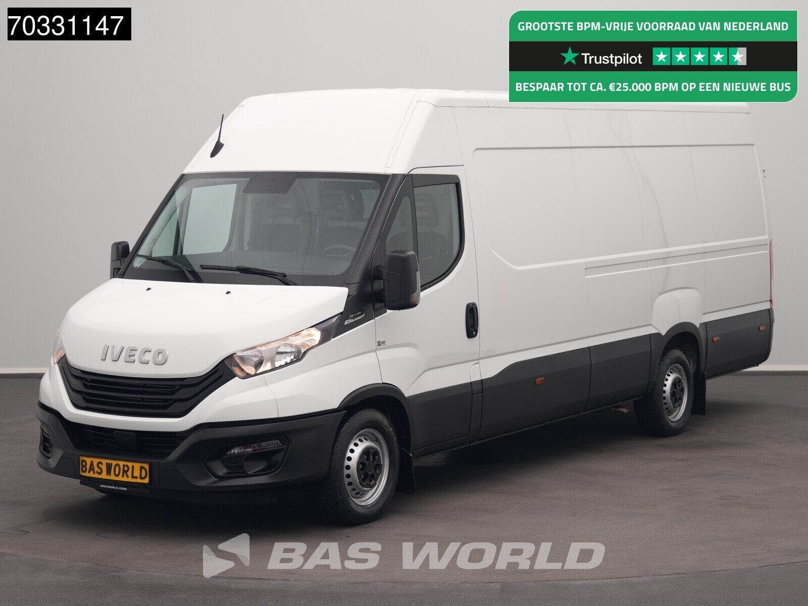 Iveco Daily 35S16 Automaat 160PK L3H2 3,5t Trekgewicht Airco, Autos, Camionnettes & Utilitaires, Achat, Euro 6, Entreprise, Tissu