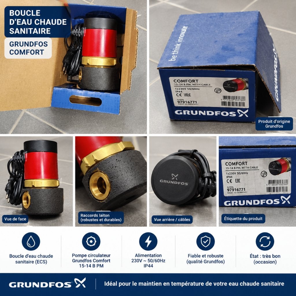 Pompe de circulation eau chaude sanitaire Grundfos Comfort, Enlèvement, Neuf, Autres types
