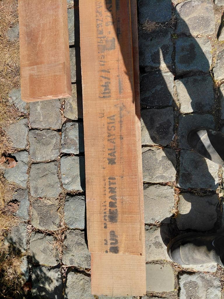 Meranti balken, Doe-het-zelf en Bouw, Hout en Planken, Ophalen