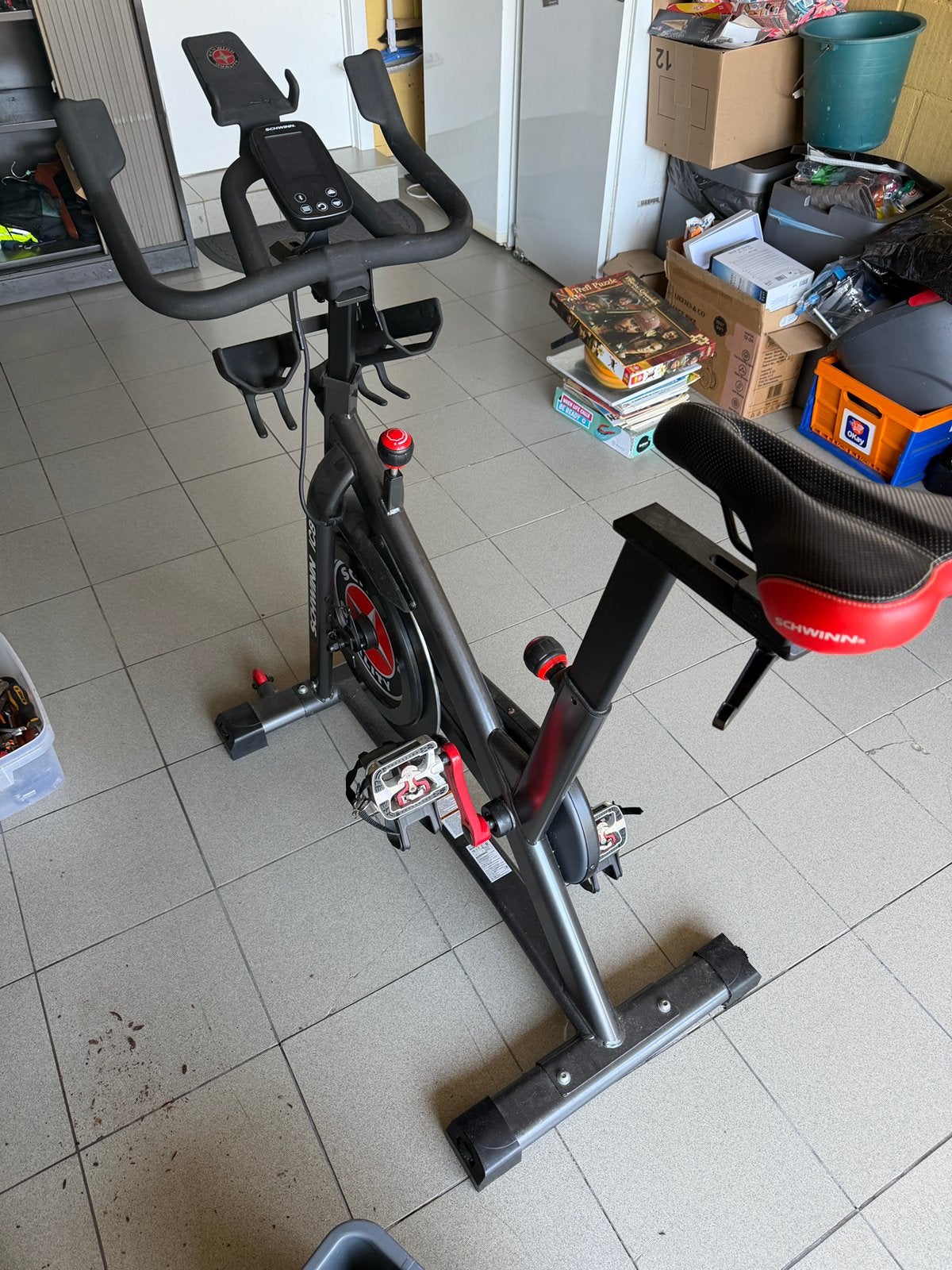 Hometrainer, Sport en Fitness, Fitnessapparatuur, Ophalen, Zo goed als nieuw, Spinningfiets