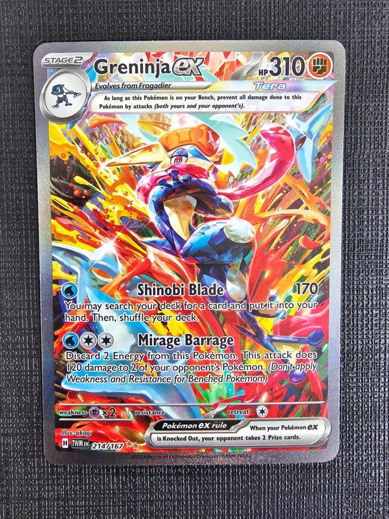 Greninja EX - TWM214 - Pokémon, Hobby en Vrije tijd, Verzamelkaartspellen | Pokémon, Ophalen of Verzenden