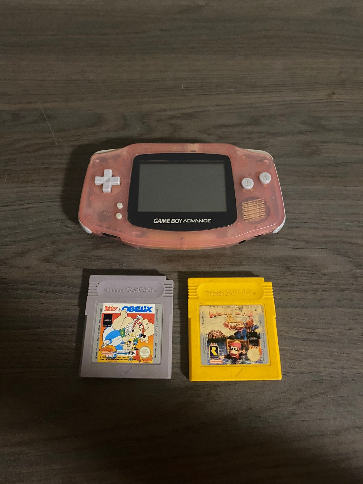 Nintendo Game Boy Advance Fuchsia/Transparant Roze, Games en Spelcomputers, Spelcomputers | Nintendo Game Boy, Ophalen of Verzenden