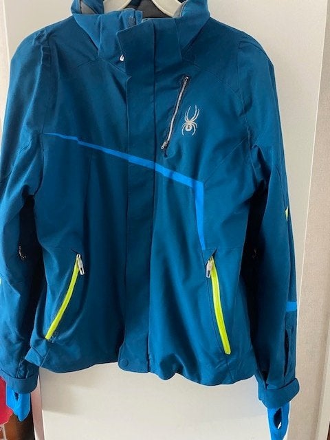 SPYDER Blauwe skijas maat Medium  Nieuwstaat, Sport en Fitness, Skiën en Langlaufen, Ophalen of Verzenden, Zo goed als nieuw, Kleding