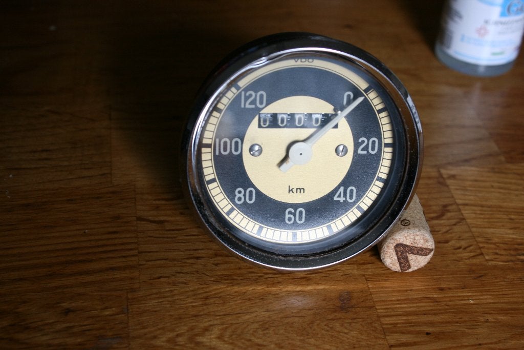 Tacho VDO 120 km Moto FN Sarolea Gillet DKW NSU  1955, Motoren, Onderdelen | Oldtimers, Ophalen of Verzenden