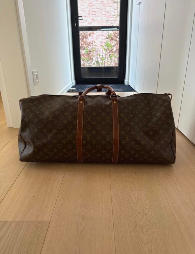 Louis Vuitton Keepall 60 1980, 35 à 55 cm, Comme neuf, Brun, Enlèvement
