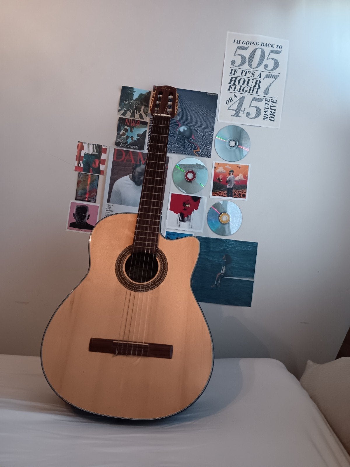 Guitare, Musique & Instruments, Instruments à corde | Guitares | Acoustiques, Enlèvement, Utilisé, Guitare classique ou espagnole