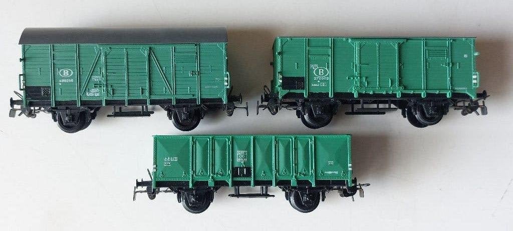 SNCB/NMBS PIKO SUITE DE 3 WAGONS *HO*DC*S/S BTE, Gebruikt, Gelijkstroom, Verzenden, Wagon
