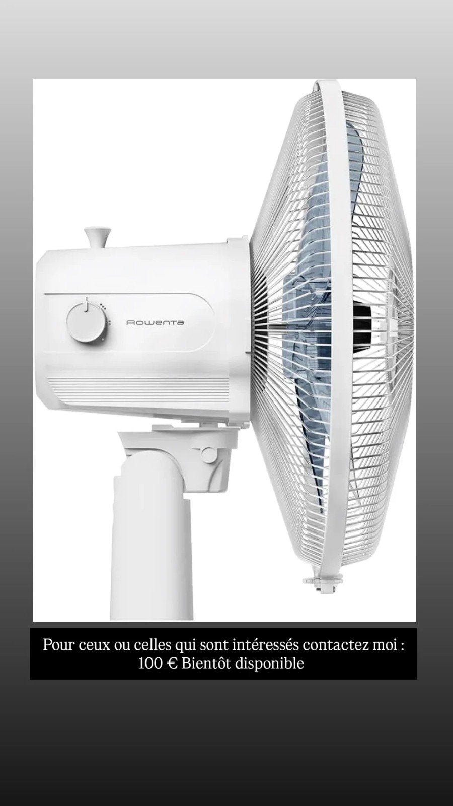 Ventilateur de table Rowenta neuf 100 €, Enlèvement, Ventilateur de table