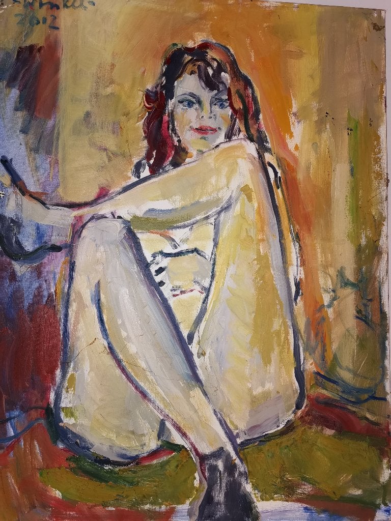 Œuvre originale d'Arien Winkel Avec certificat, Enlèvement, Signé, Toile