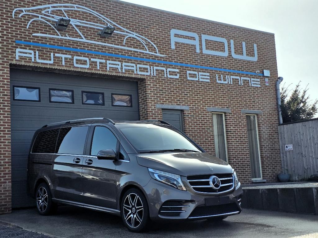 Mercedes V250d AMG Line - Dub Cab - FULL OPTION - 87.000 KM, Cuir, Argent ou Gris, Achat, Euro 6