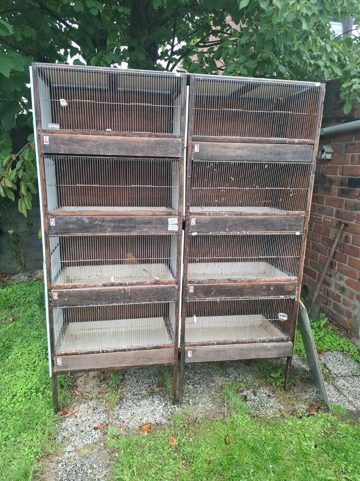 gratis vogelkooi, Ophalen