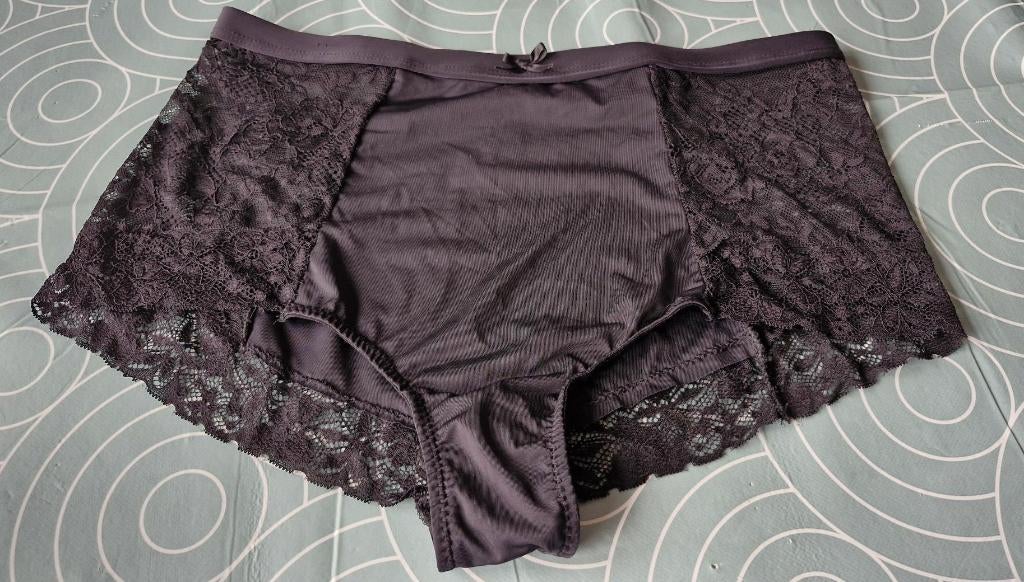 Zeeman - tailleslip - kant - maat L - zwart – NIEUW, Zeeman, Verzenden, Zwart, Slip