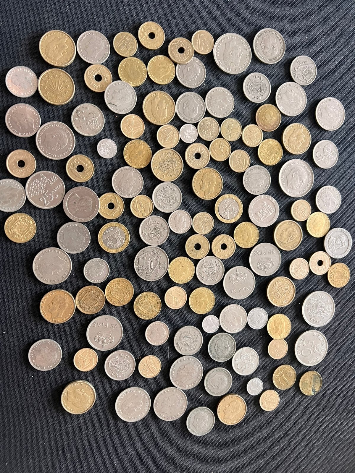 Lot munten spanje, Ophalen of Verzenden, Munten