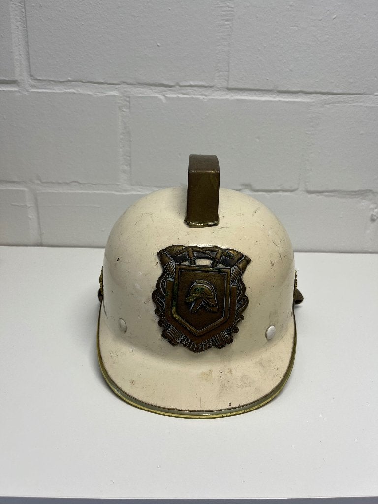 Commandant Nederlandse brandweer helm brandweerhelm antiek, Ophalen